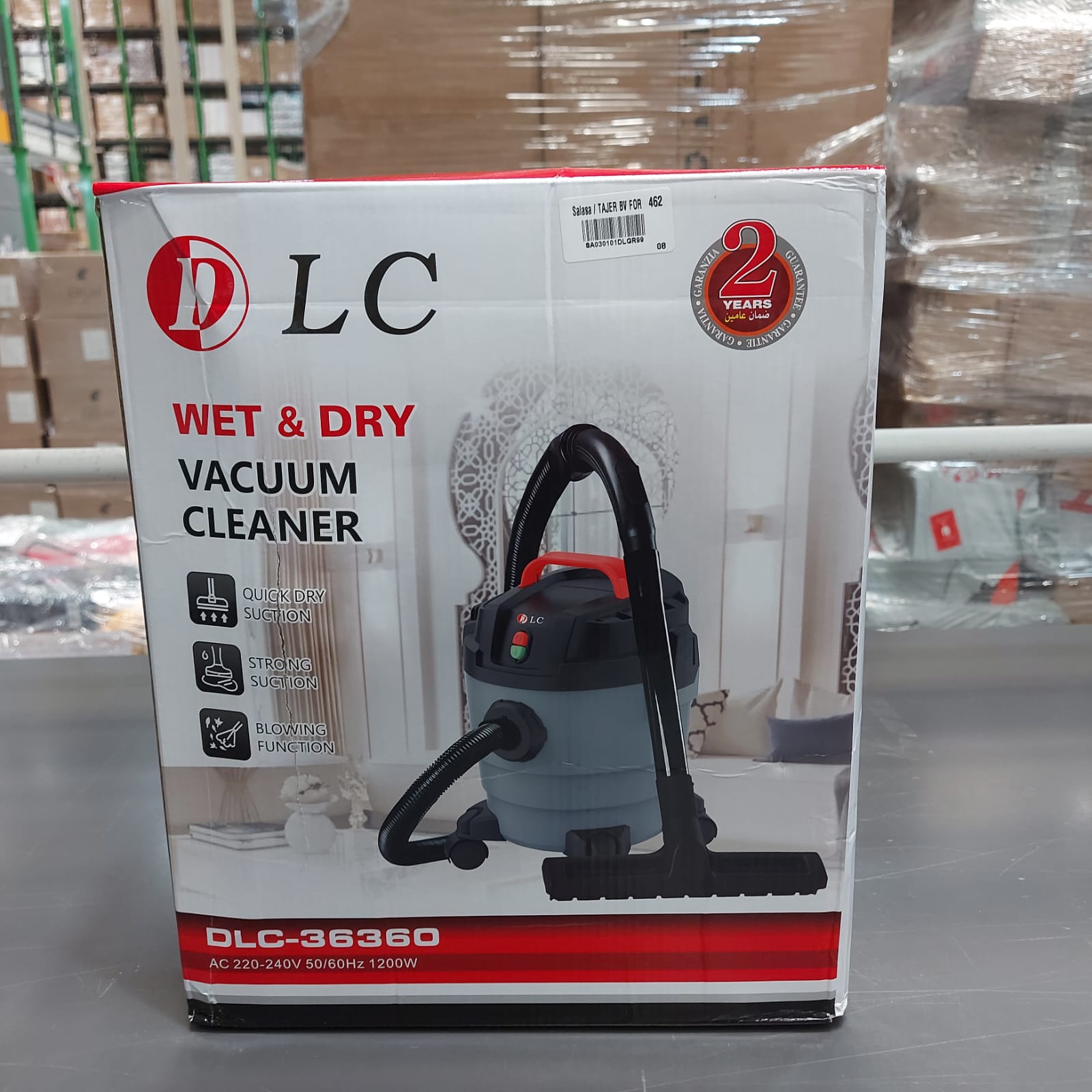 مكنسة كهربائية 3 في 1 جاف ورطب ونفخ ضمان عامين 10 لتر الصورة 2